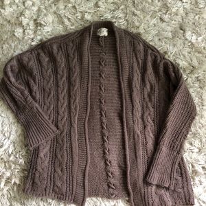 Hippie rose brown cardigan